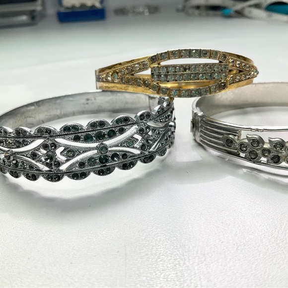 Antique Art Deco Bangles Restoration Lot of 3 - Picture 3 of 10